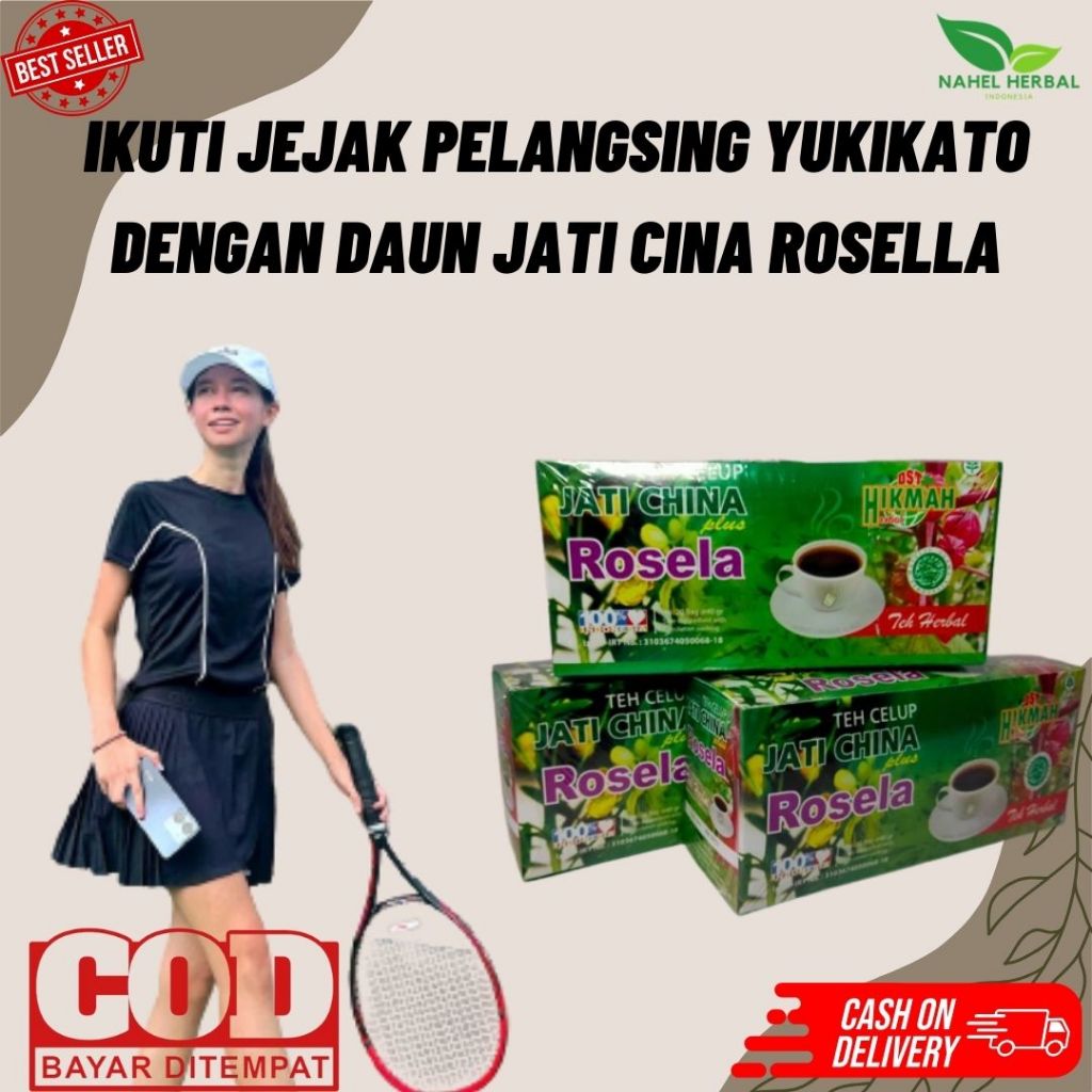 Tubuh Langsing Impian Ala Yuki Kato? Gunakan Teh Celup Daun Jati Cina Plus Bunga Rosella Pelangsing 