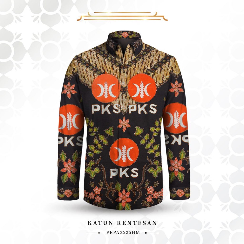 Kain Batik Tulis Katun motif partai PKS Tanmalaka336