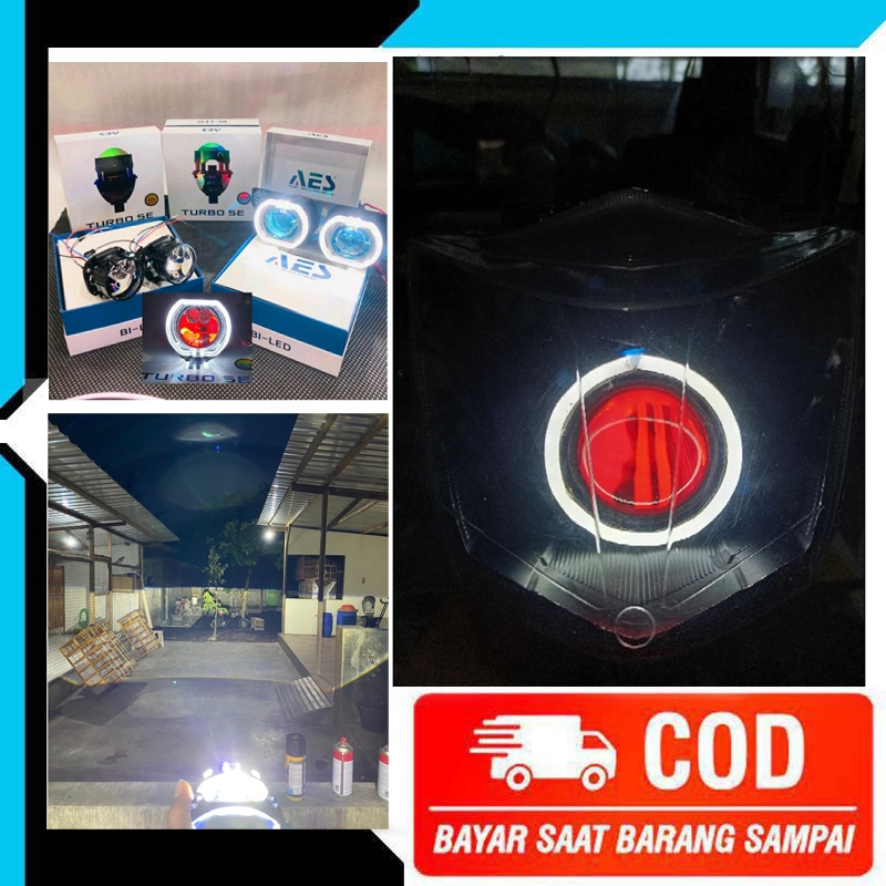 Lampu Depan Biled Revo 110 old Paket Lengkap Super Terang