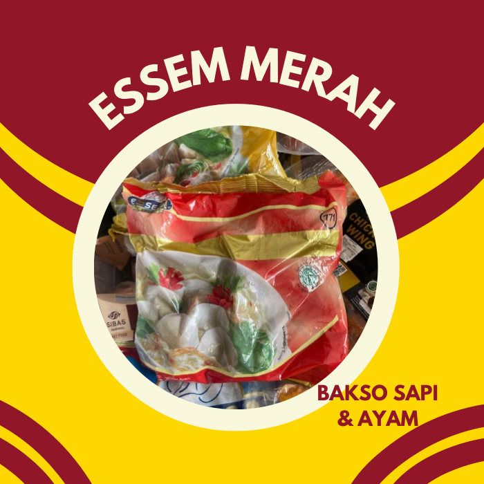 

Essem Bakso Merah (Daging Kombinasi Sapi dan Ayam) 700 Gr