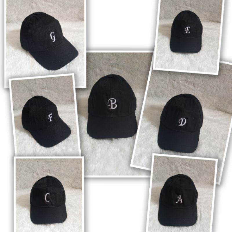TOPI BASEBALL BORDIR HURUF ABJAT TOPI DEWASA PRIA WANITA KOREA STYL TOPI TREN TOPI BORDIR HURUF ABJA