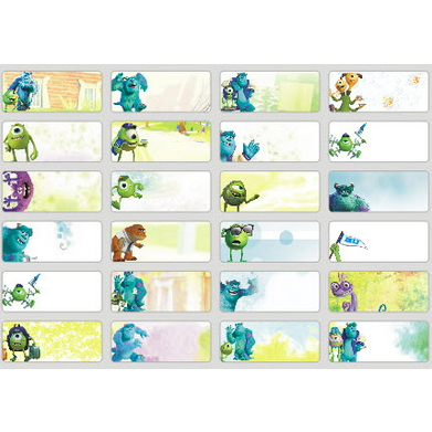 

Stiker Label Nama Anti Air - Waterproof Sticker Name Label - Monster University