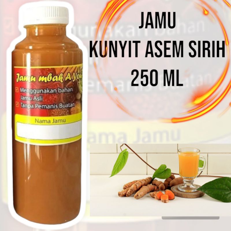 

Jamu Kunyit Asem Sirih 250 ML