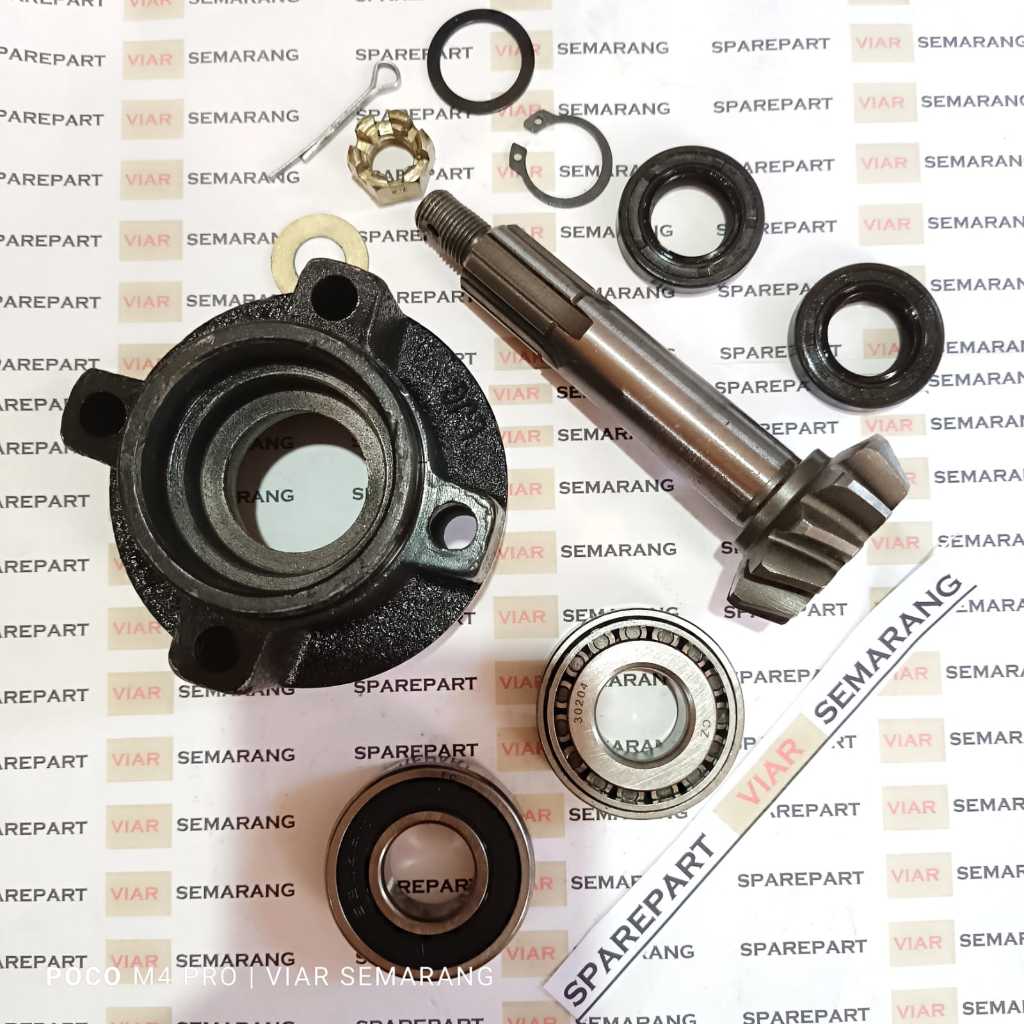 GIGI REDUKSI GARDAN VIAR SET GEAR PINION GARDAN 12T SET HUB DIFFERENTIAL / DUDUKAN LAKER GARDAN