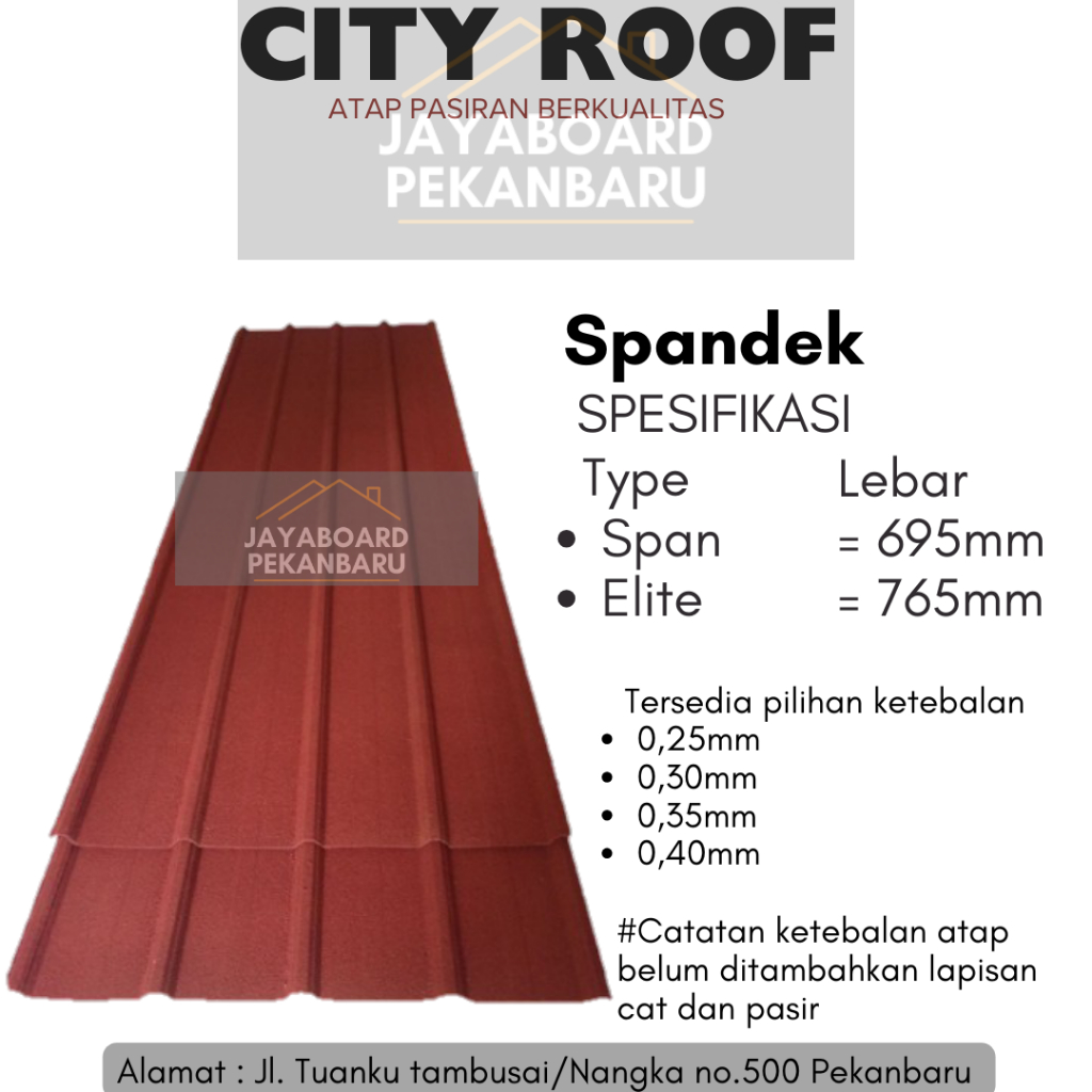 Atap pasiran Spandek