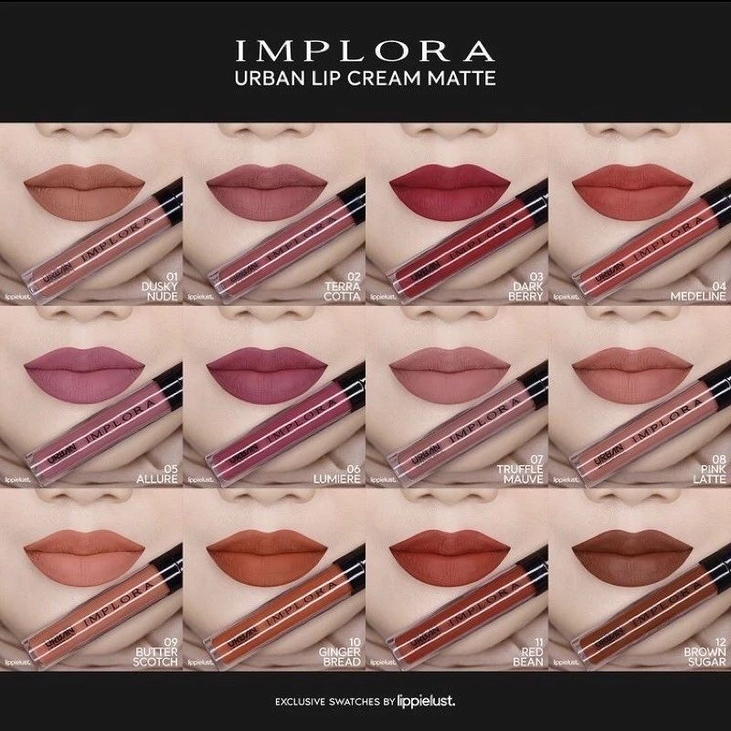 Implora Urban Lip Cream Matte | Lip Velvet | Lipmate Ombre | Urban