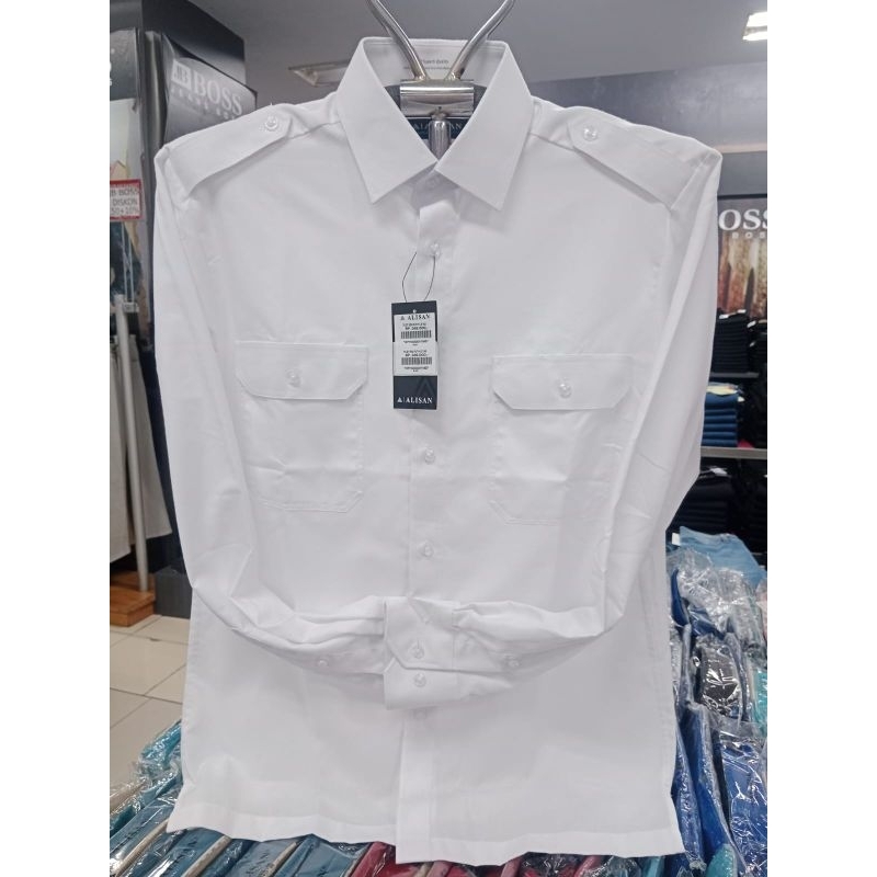 Kemeja Pilot Putih Alisan