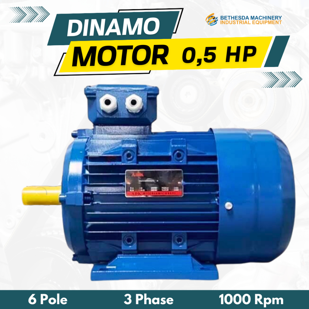 0.5 HP Elektro Motor 0,5HP 0.37KW 3Phase Dinamo Motor Listrik