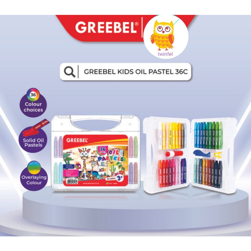 

Grebeel Crayon Krayon Oil Pastel (36 Warna) untuk Anak non toxic