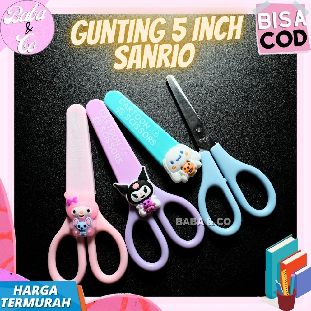 

GUNTING SANRIO GUNTING 5 inch SANRIO COVER MELODY KUROMI CINNAMOROLL GUNTING KERTAS ANAK MOTIF SANRIO GUNTING CPVER SANRIO UNIK LUCU COD