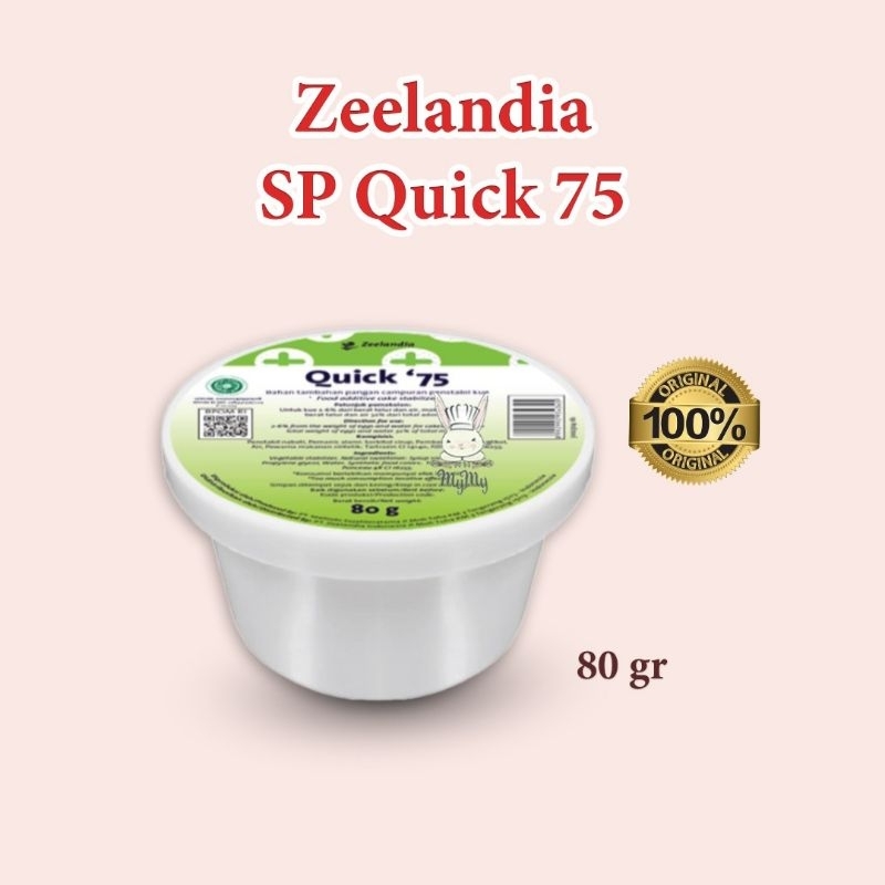 

Zeelandia SP Quick 75 80gr SP Emulsifier 80gr