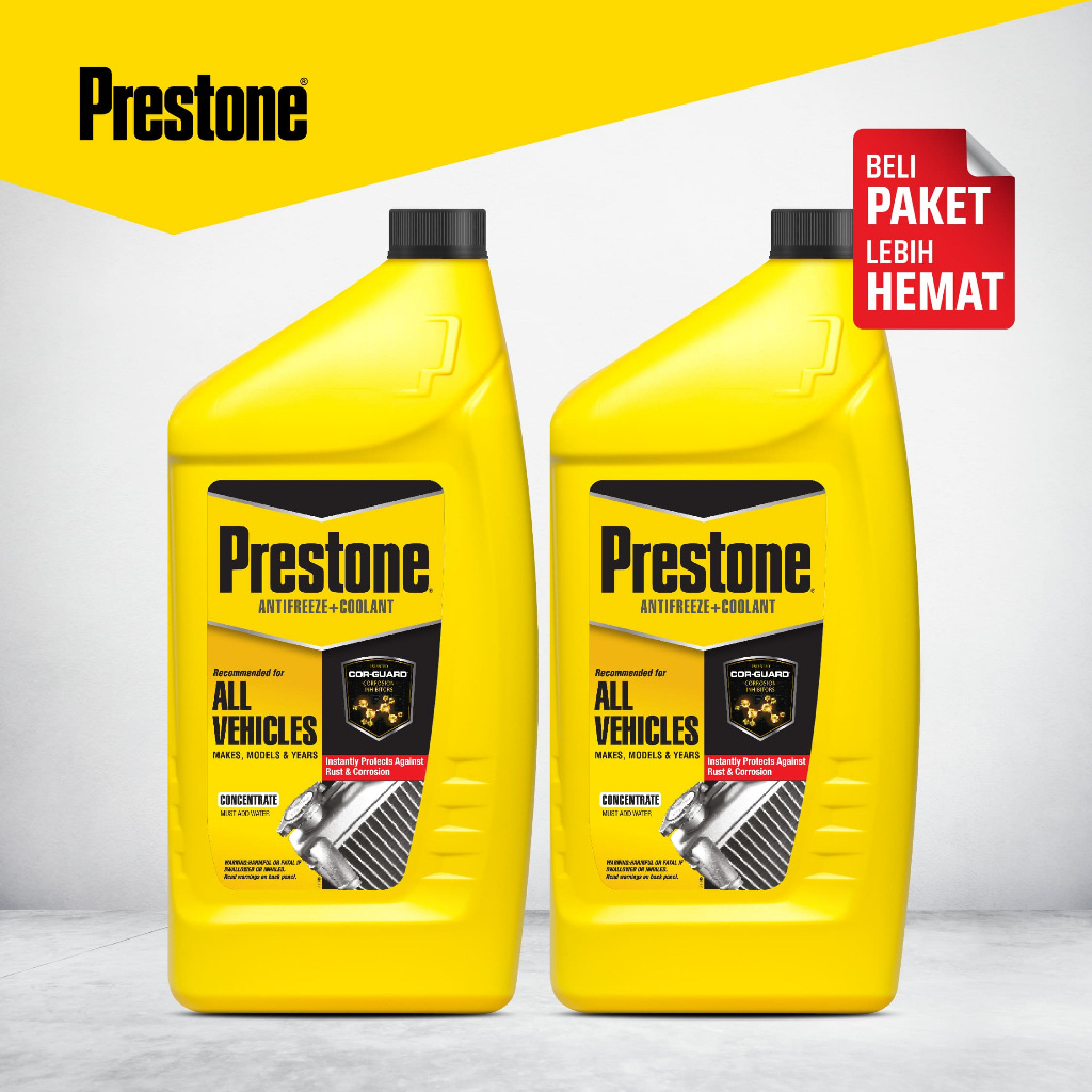 Prestone - {BUNDLE} 1 Liter X2 Concentrated Cor-Guard Super Coolant Air Radiator Mobil Motor Termura