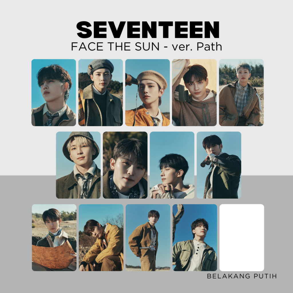 SEVENTEEN [FACE THE SUN] Ray Path Pioneer - pc kpop unoff photocard 1 sisi svt SCOUPS JEONGHAN JOSHU