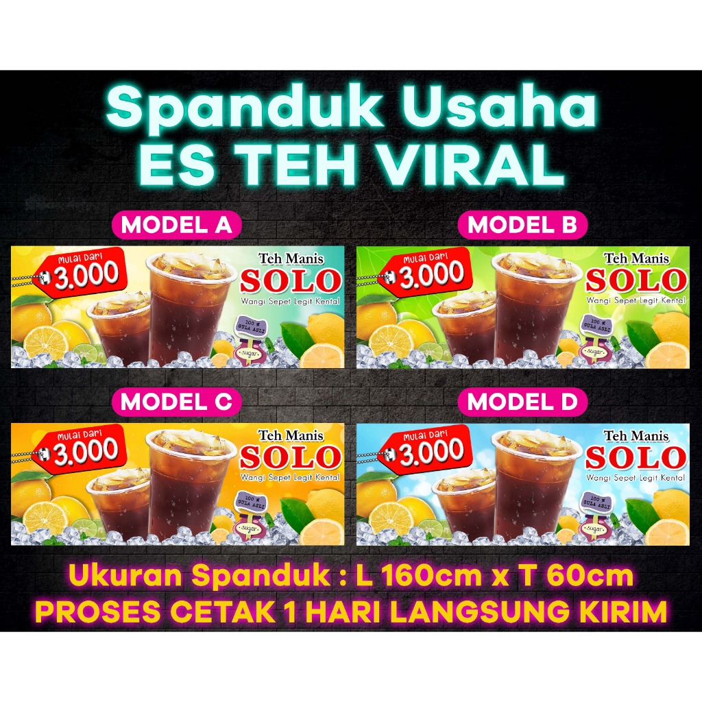 Cetak Spanduk Banner Baner Benner Bener Jualan Makana Minuman