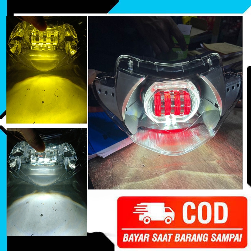 Lampu Daymaker Biled Supra X 125 Lama Paket Lengkap Retrofit