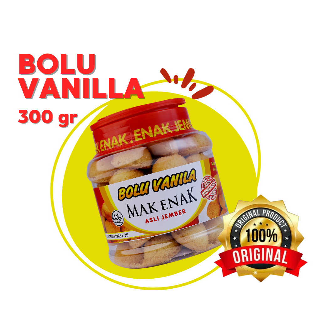 

BOLU VANILLA 300 GRAM - MAK ENAK ASLI JEMBER OFFICIAL STORE