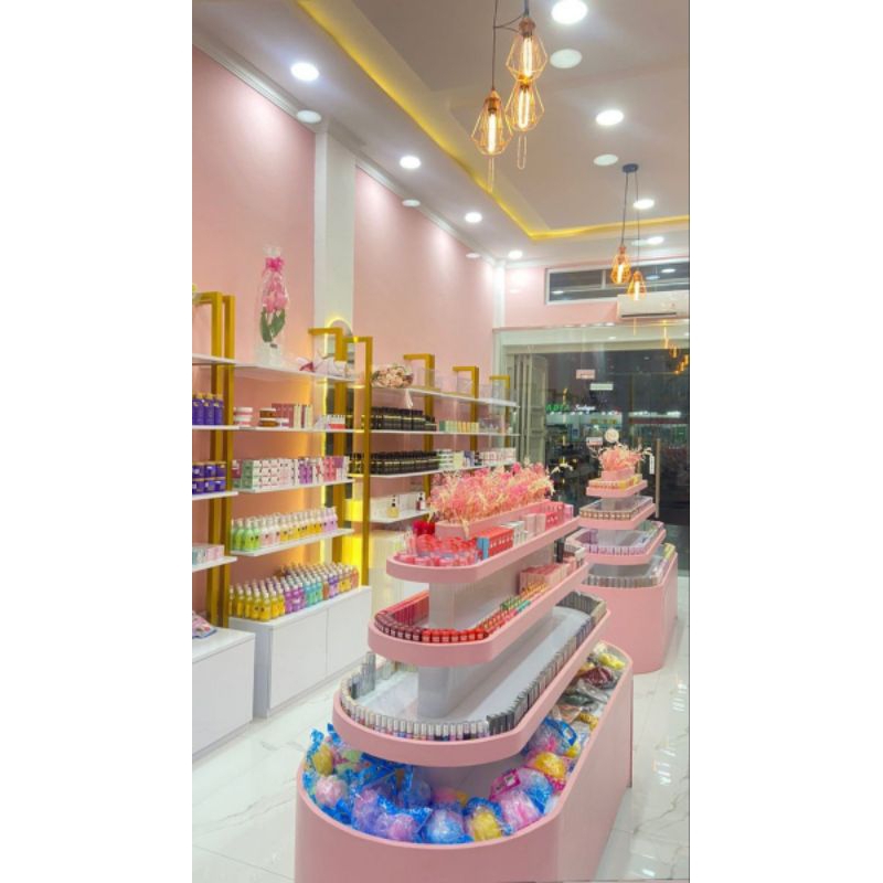 Meja Display Kosmetik - Rak Display Kosmetik