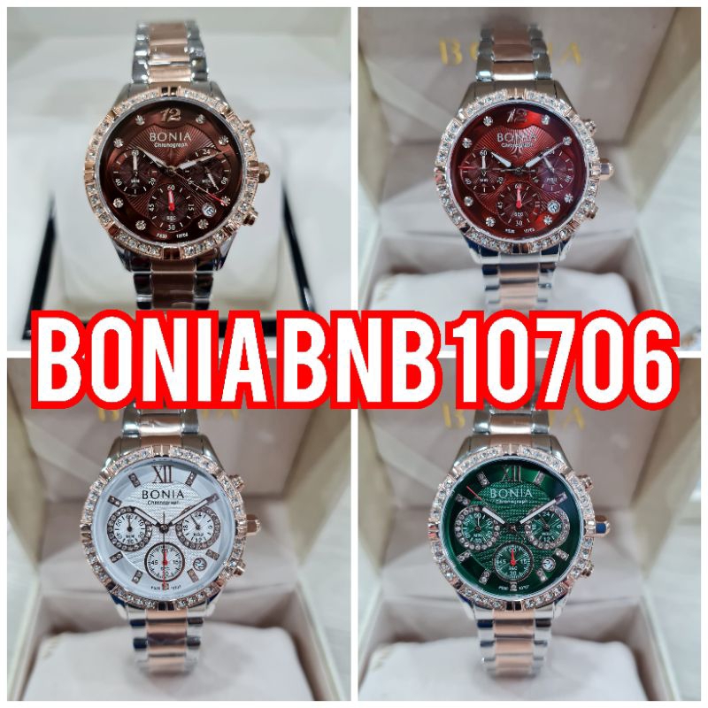 JAM TANGAN WANITA BONIA CANTIK GLAMOUR BNB-10706 ORI BM