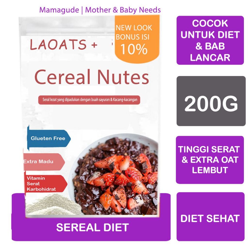 

Sarapan Diet Laoats Sereal (200g)