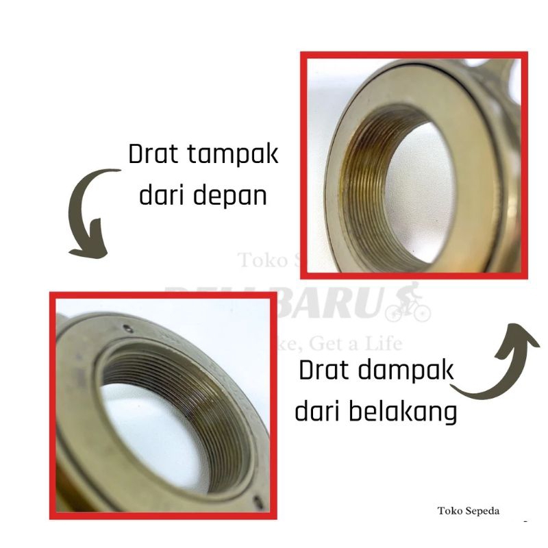 sparepart sepeda frewel/kelaher belakang ukuran 18T sepeda anak anak