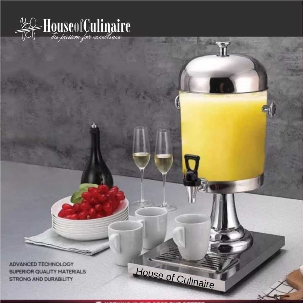 Juice Dispenser Single Tower 8L Stainless Hotel Juice Dispenser