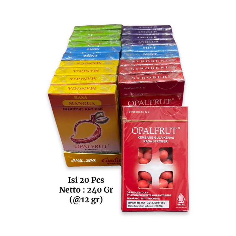 

GROSIR - Permen Opal Fruit 20 X 12 Gr Rasa Buah by Jadoel_Snack