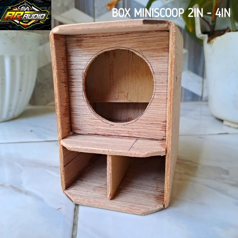 BOX SPIKER MINISCOOP 2IN MODEL SR  SOUND MINIATUR UNTUK 2IN-4IN