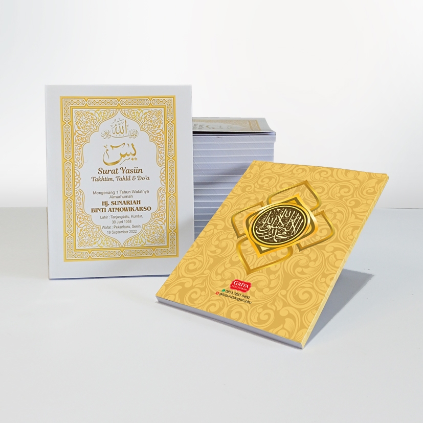 READY STOCK - Yasin dan Tahlil Soft Cover Termurah Gold