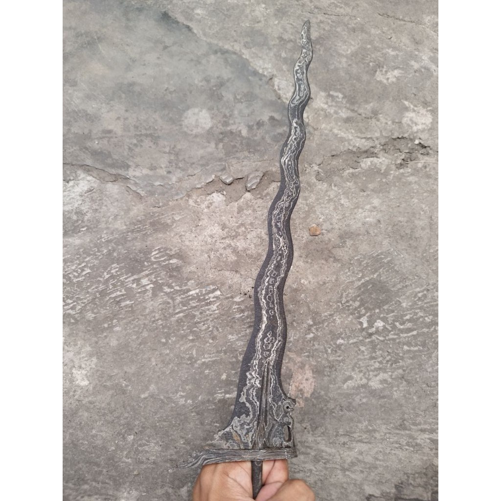 Keris Singo Brg Alusan pamor Uler Lulut