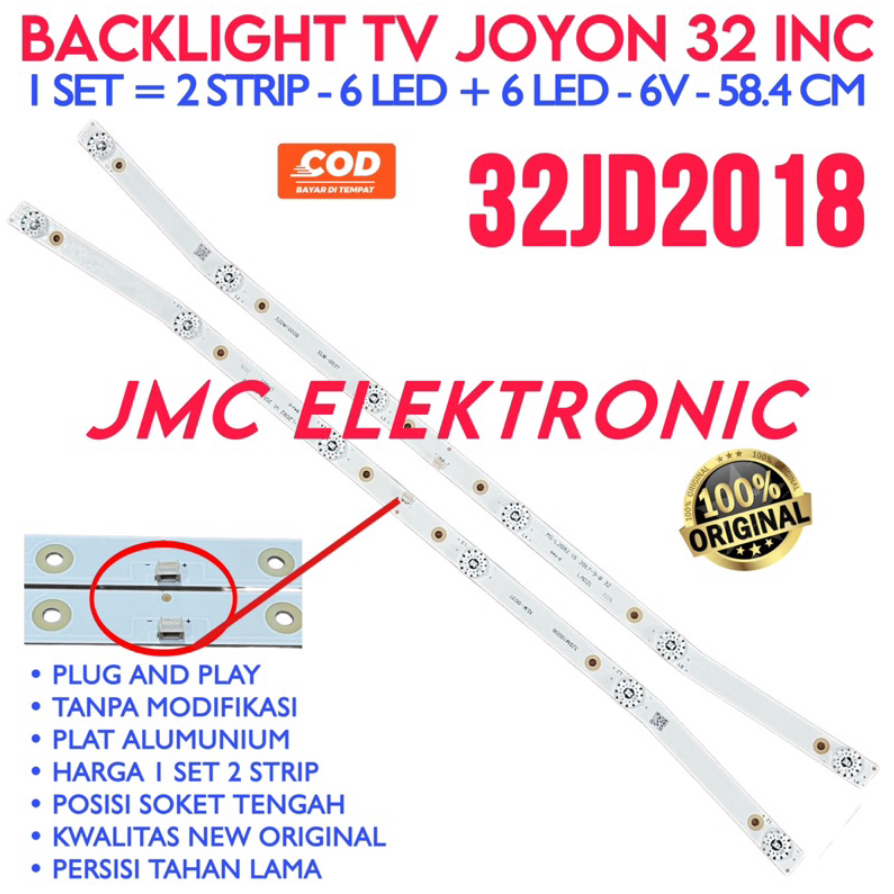 BACKLIGHT TV LED 32 INCH JOYON 32JD2018 LAMPU LED TV JOYON 32 IN 6K
