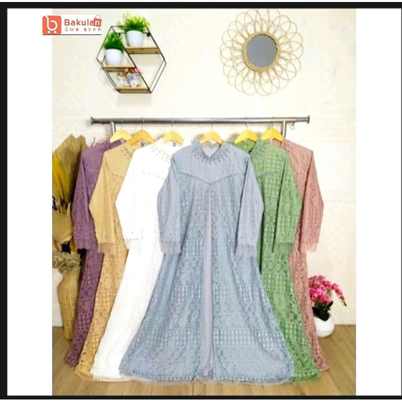 Gamis Brokat Ozias Terbaru