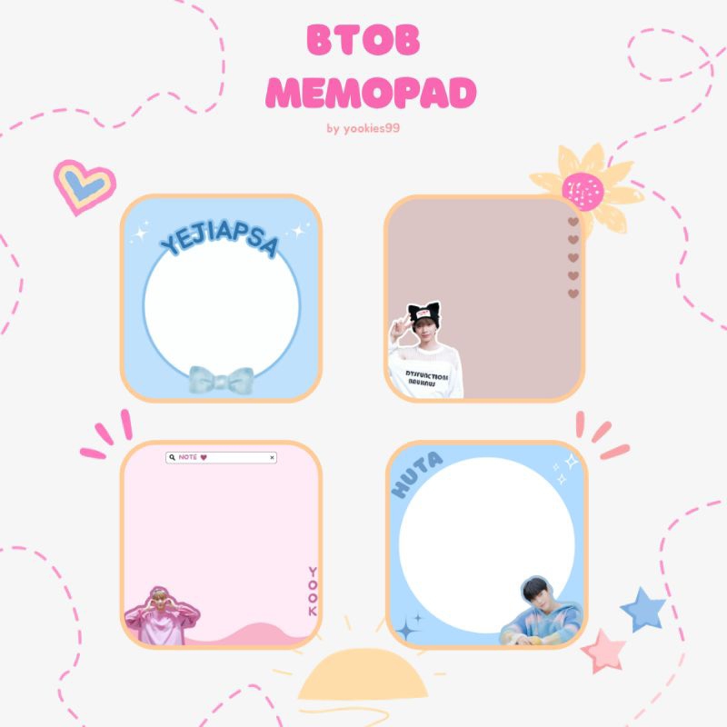 

BTOB Memopad minhyuk sungjae