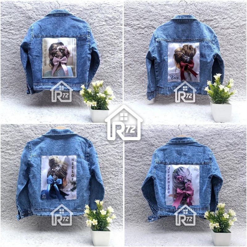JAKET JEANS ANAK 3D VARIASI PITA USIA 1-9 TAHUN
