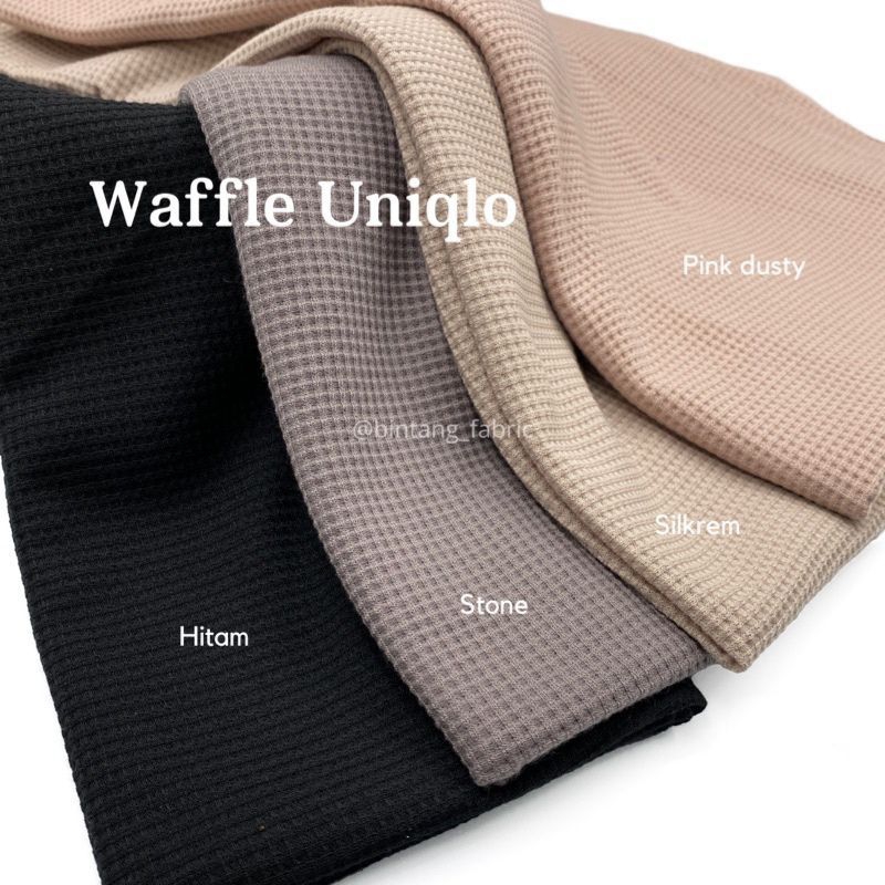 PREMIUM ATASAN KAOS WAFLE UNIQLO / KAOS POLOS WAFLE / KAOS LENGAN PANJANG