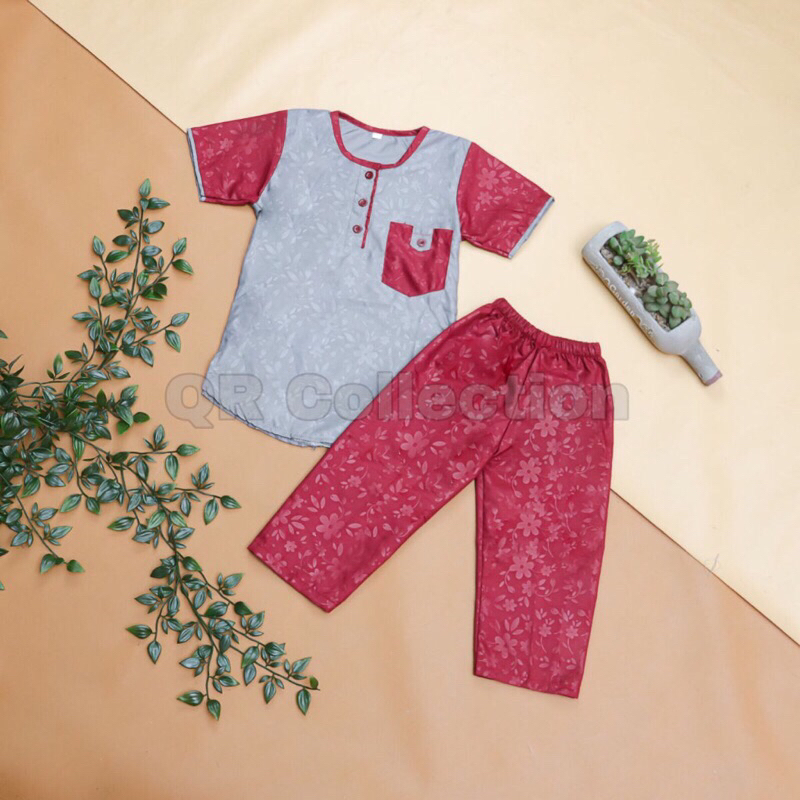 Setelan Anak Baju Koko Celana Panjang Kemeja Kurta Sarung Polos Kain Katun Laki Cowok Newborn Baby Bayi TK SD Sekolah Madrasah Pesantren Muslim Islam Warna Remaja Kokoh Umur Usia 0 1 2 3 4 5 6 7 8 9 Tahun 10 11 12 18 24 Bulan