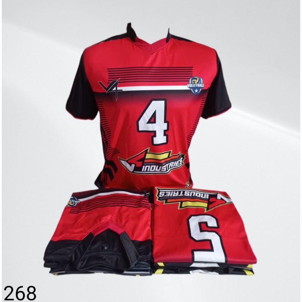 Kaos tim olahraga volly Lusinan isi 12pcs motip single printing 268