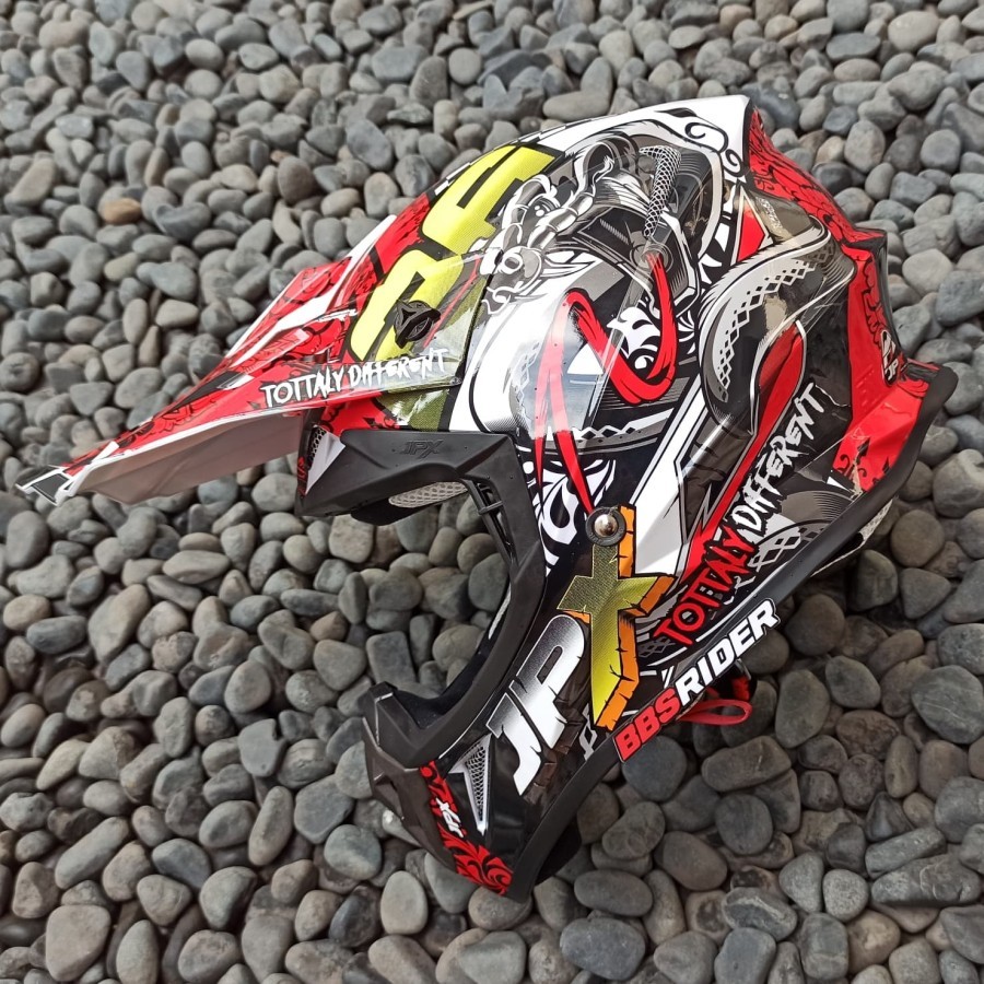 Helm JPX Cross motif X16 EastMamba Helm JPX cross
