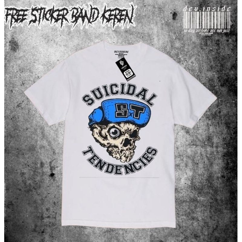 kaos putih band punk luar nofx