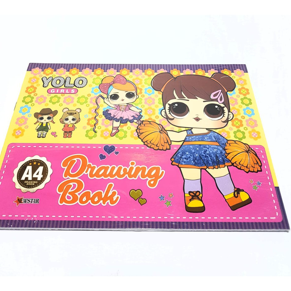 

Ready Stok Harga Grosir ( 5 buku ) Buku Gambar / Drawing Book Ukuran A4 isi 8 Lembar Motif Kartun