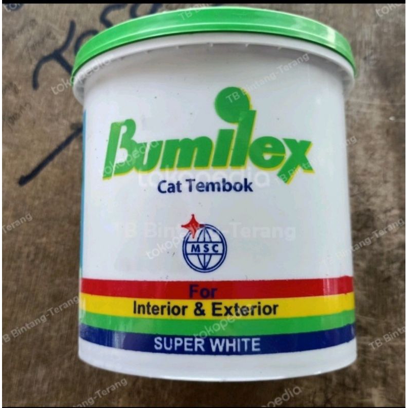 Bumilex Super White 1 Kg Cat Tembok Warna Puth
