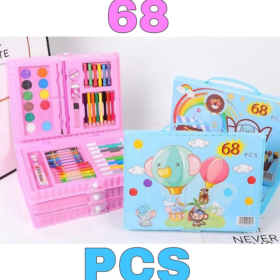 

Stok Banyak Alat Lukis Set Crayon Anak Lengkap 42 - 208 pcs Pengasah Melukis Anak