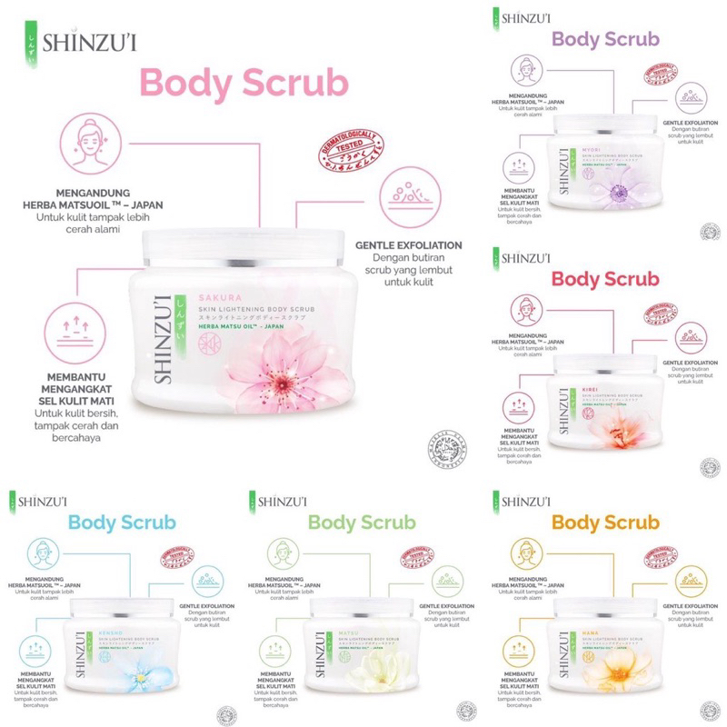 SHINZUI BODY SCRUB KECIL 110 / Body scrub shinzui