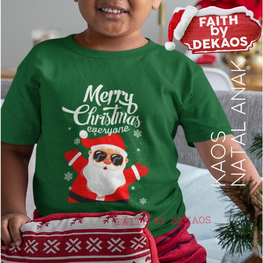 BAJU NATAL ANAK / KAOS NATAL / KAOS NATAL ANAK PEREMPUAN / KAOS MERRY CHRISTMAS / BAJU NATAL KELUARG