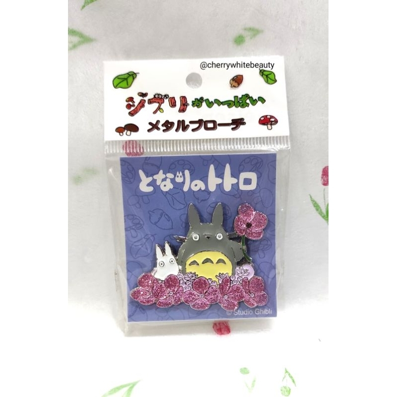 Totoro Studio Ghibli Japan Brooch Sakura Glitter Bros tas baju