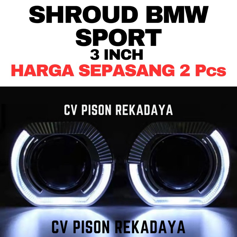 Shroud Projector Biled BMW SPORT Angel Eye Ring BMW Projie 3 inch