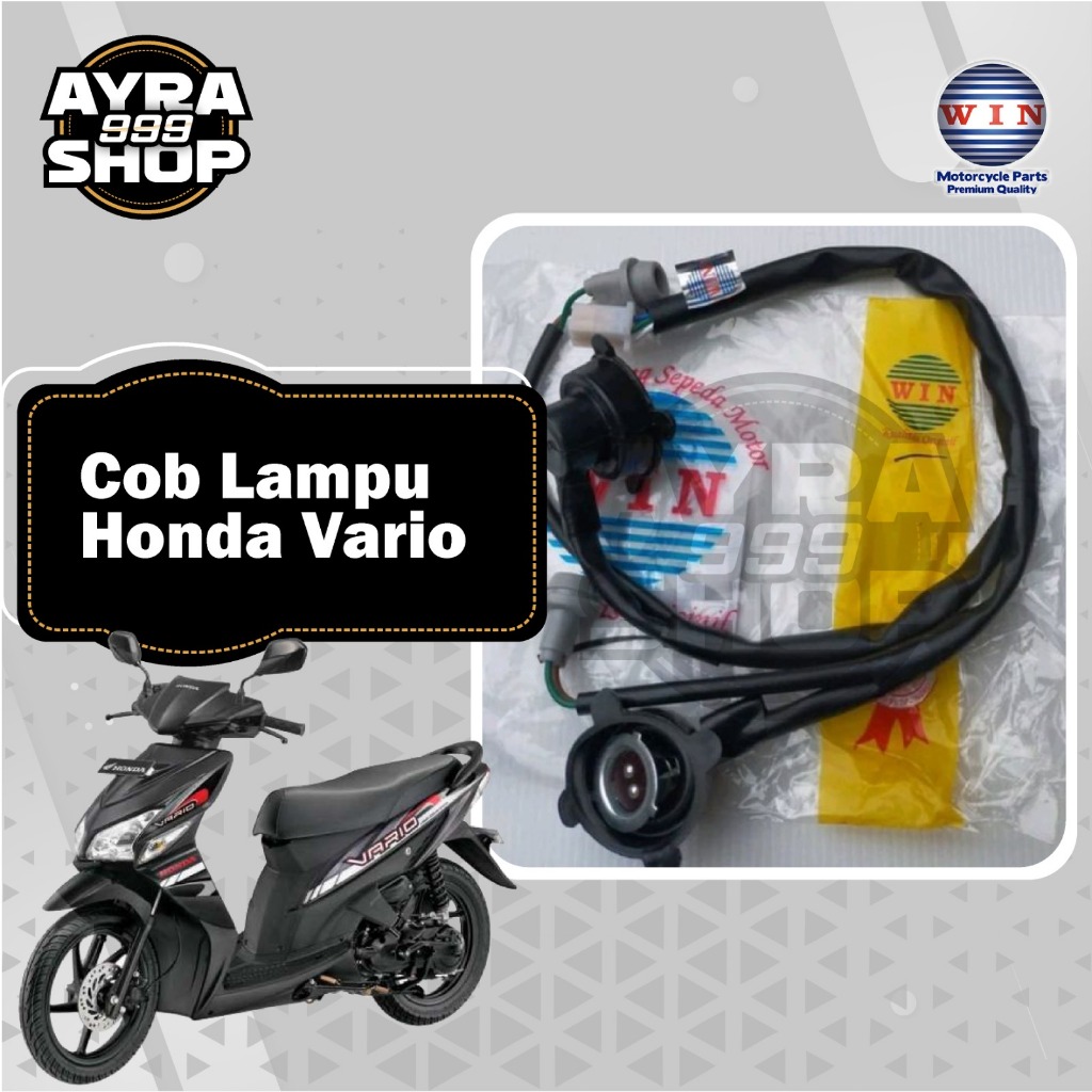 COB Lampu Vario Lampu Depan Honda Vario Merk WIN COB Lampu Depan Set Fitting Lampu Depan Honda Vario