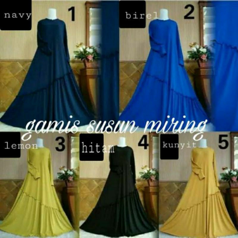 Gamis Jersey Rempel Miring Busui