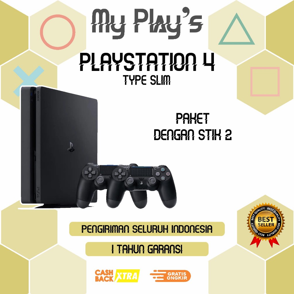 PS 4 [PLAYSTATION 4] TYPE SLIM SONY + HDD 500GB *EA PLAY*-2