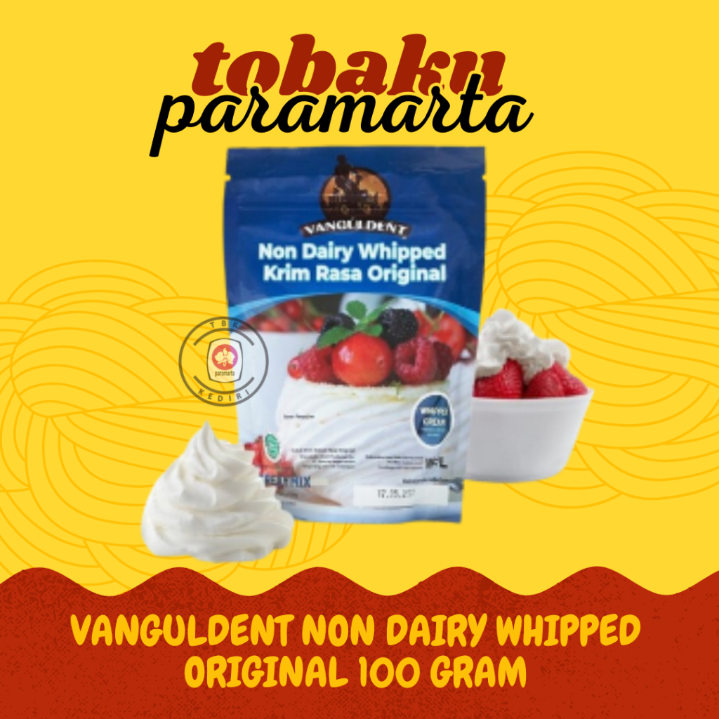 

NON DIARY WHIPPED CREAM VANGULDENT ORIGINAL 100 GRAM / NON DIARY WHIPPED CREAM