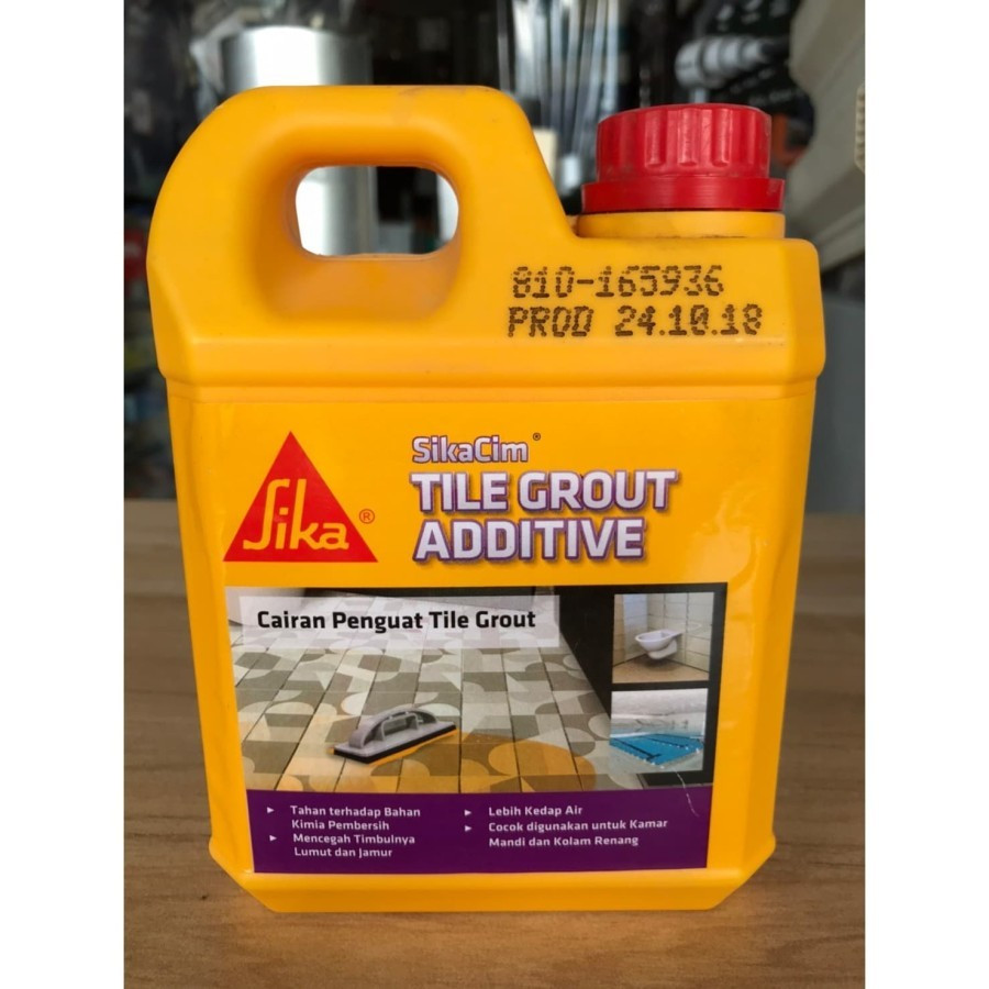 Sika SikaCim Tile Grout Additive. Cairan Penguat SEMEN  NAT KERAMIK Tile Grout.